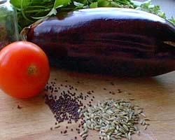 Brinjal bhaji